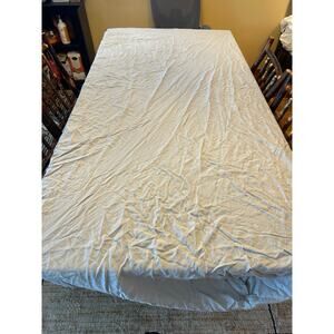 Parachute Home 100% Linen Queen Fitted Sheet Color in Fog